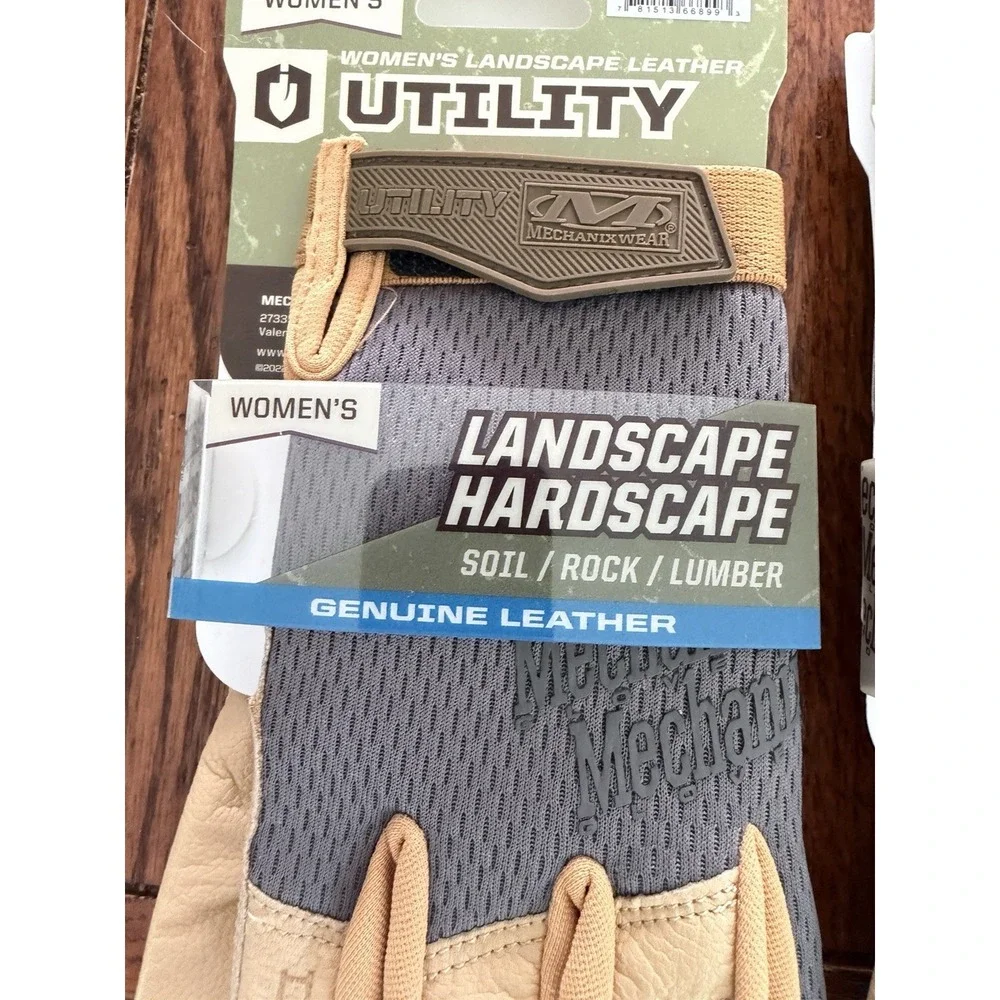 Mechanix Wear Women Medium Genuine Leather Landscape Hardscape Gloves Set Of 2